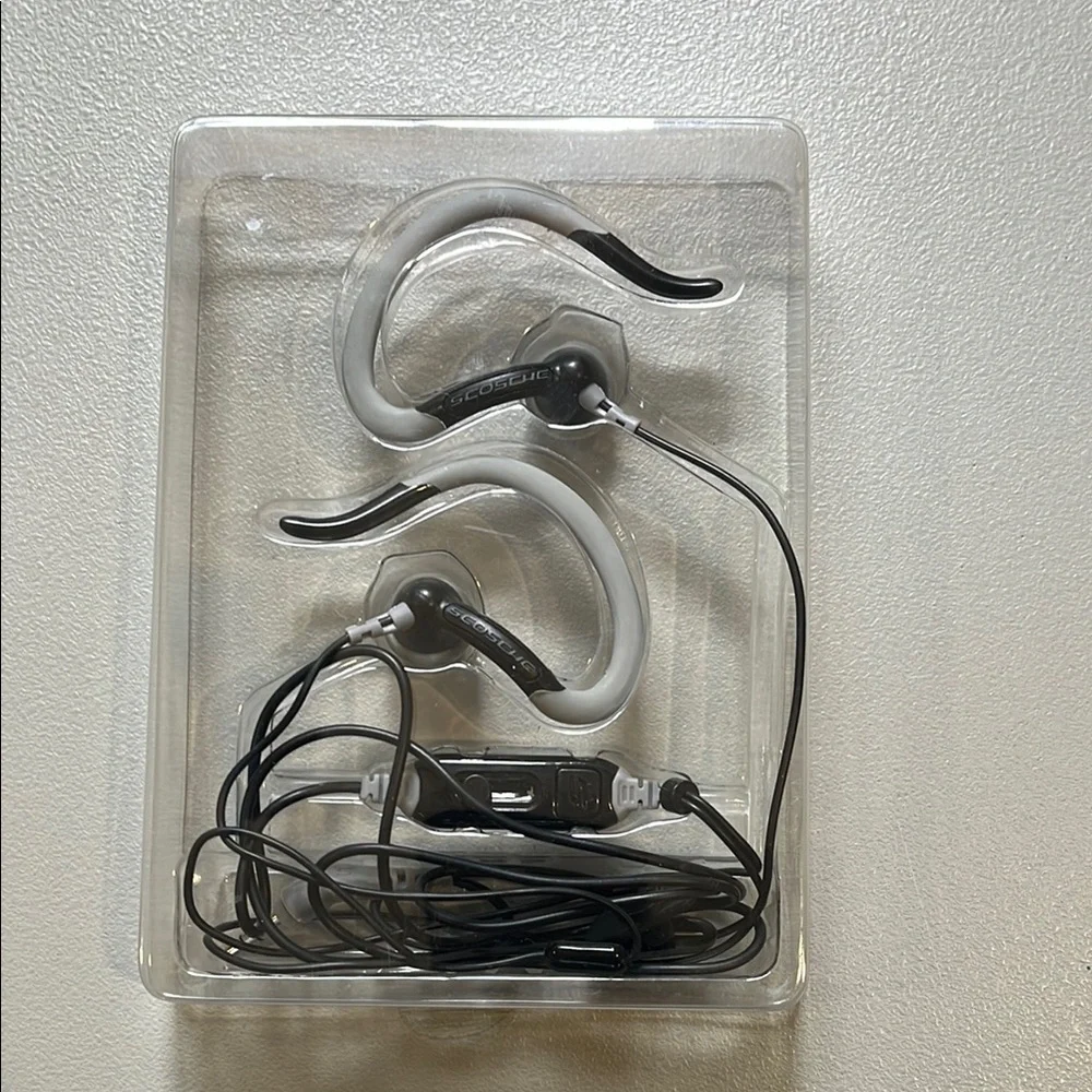 Scosche Black/Gray Sport Earclips with SlideLine Universal Control